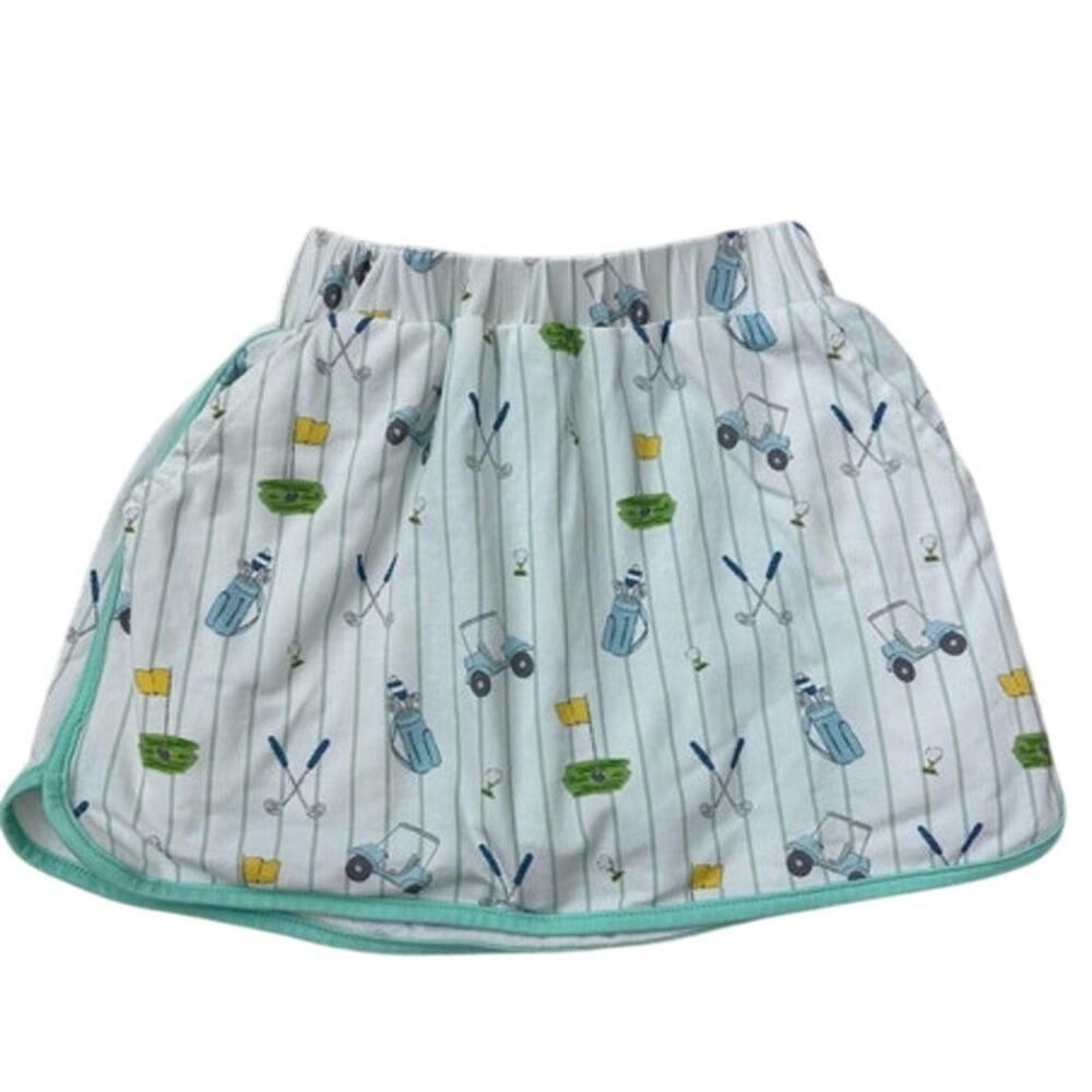 Toddler Girls Grace & James Golf Print Skirt Size 2t